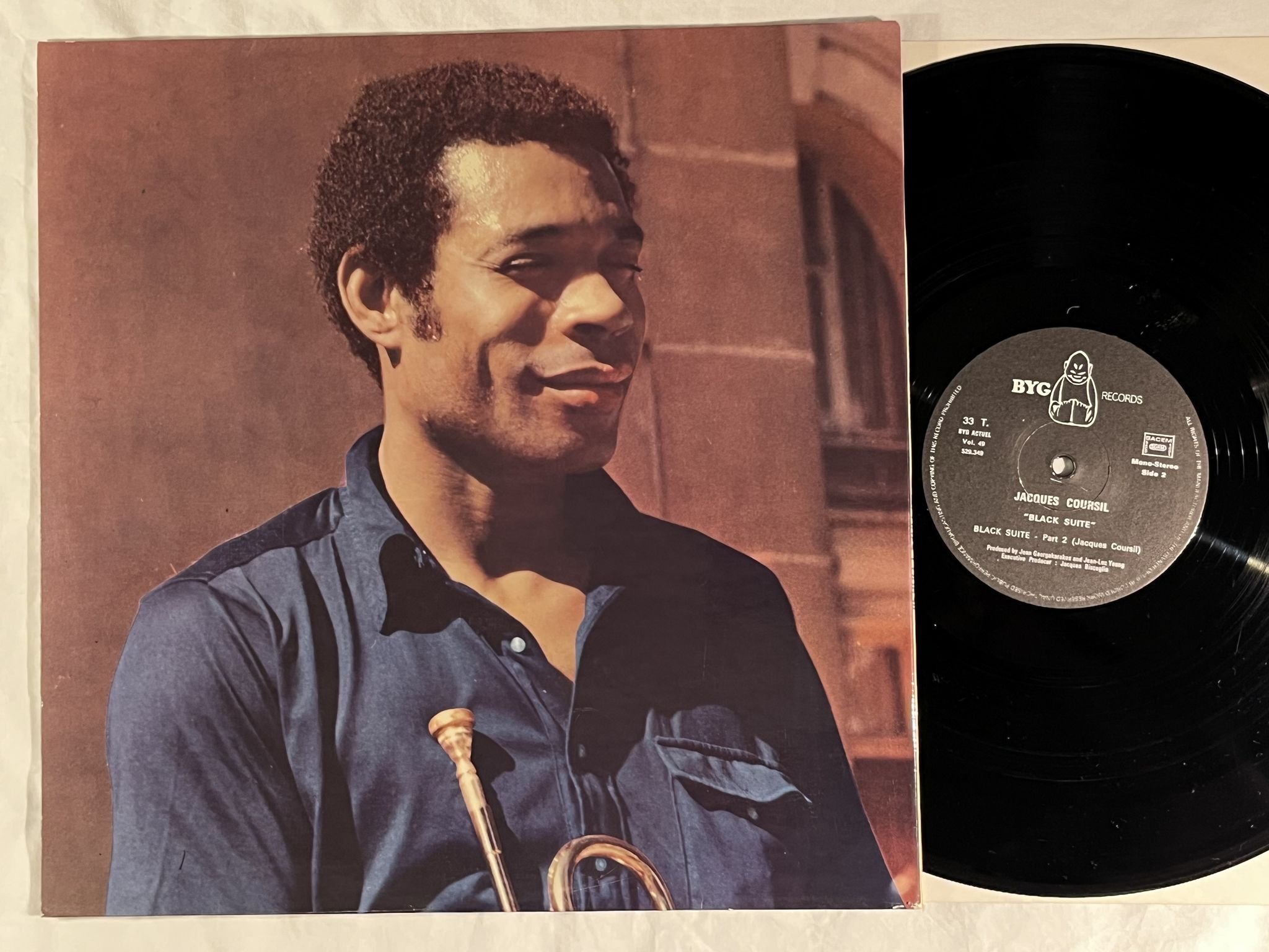 Omslagsbild för skivan JACQUES COURSIL black suite LP -71 Fra BYG 529 349