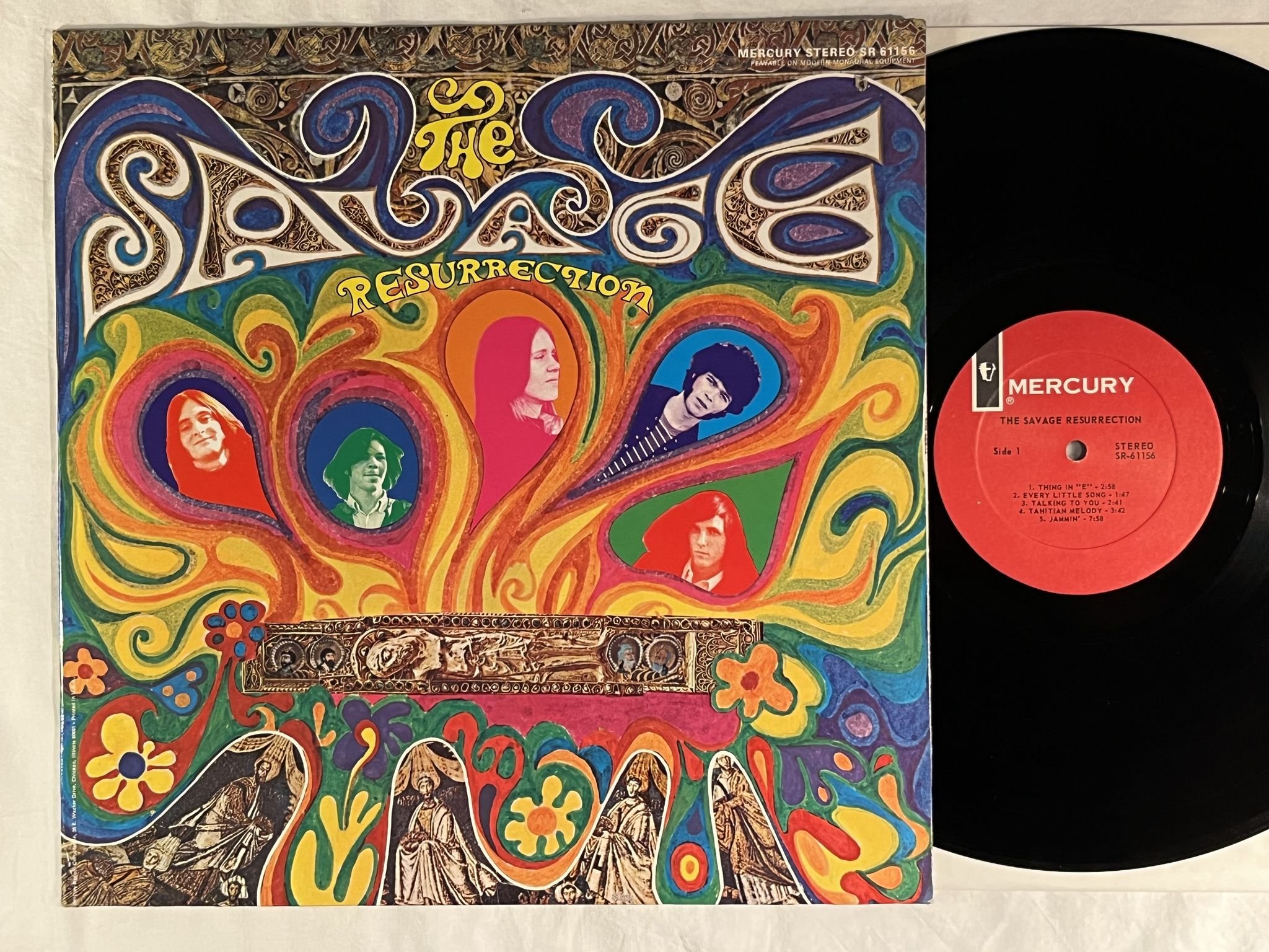 Omslagsbild för skivan THE SAVAGE RESURRECTION s/t LP -68 US MERCURY SR-61156 ** Psych **