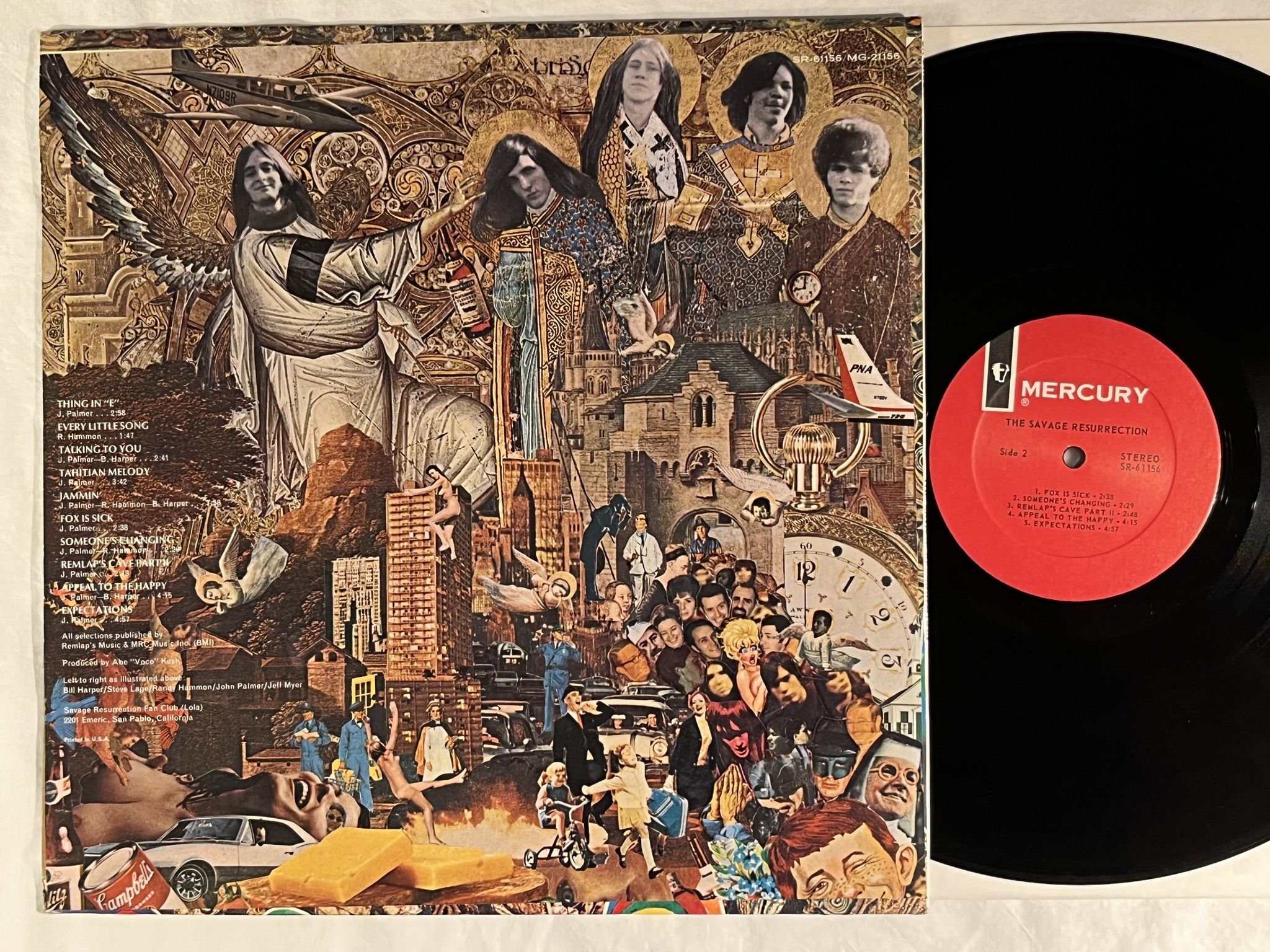 Omslagsbild för skivan THE SAVAGE RESURRECTION s/t LP -68 US MERCURY SR-61156 ** Psych **