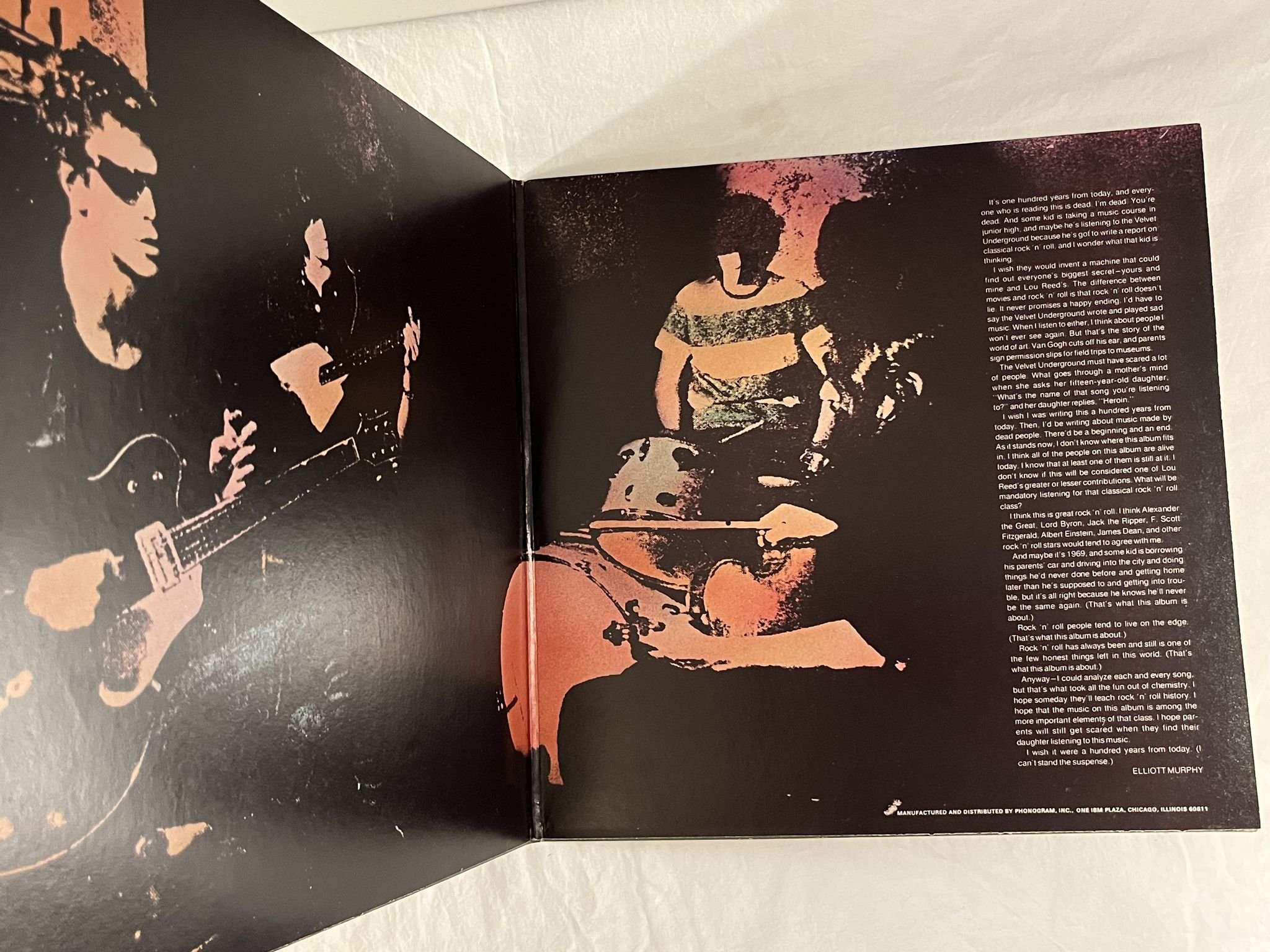 Omslagsbild för skivan VELVET UNDERGROUND live w/ Lou Reed 2xLP -74 US MERCURY SRM2 7504