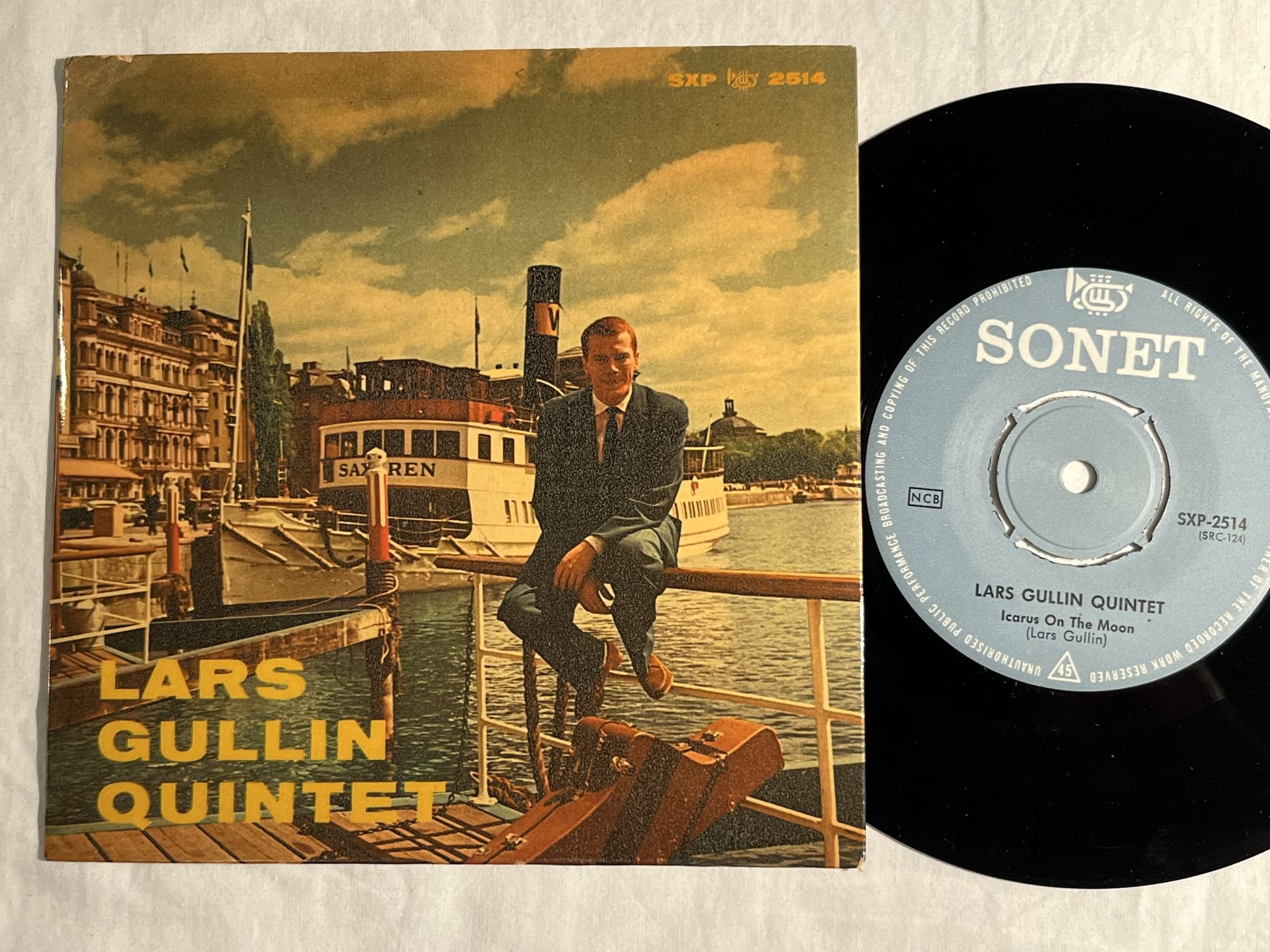 Omslagsbild för skivan LARS GULLIN QUINTET our knob 7" -58 Swe SONET SXP 2514