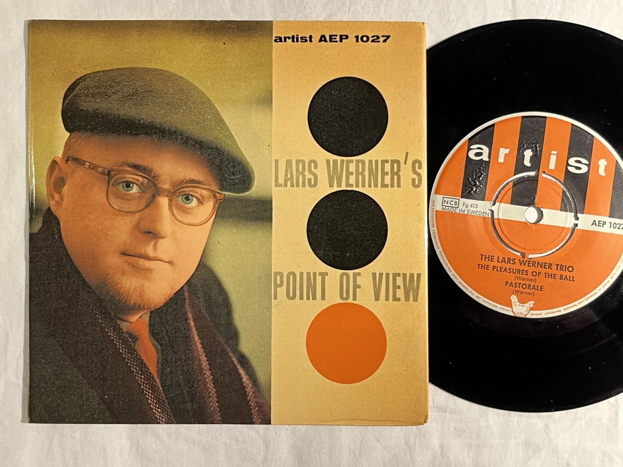 Omslagsbild för skivan LARS WERNER TRIO Lars Werner's Point Of View 7" -59 Swe ARTIST AEP 1027