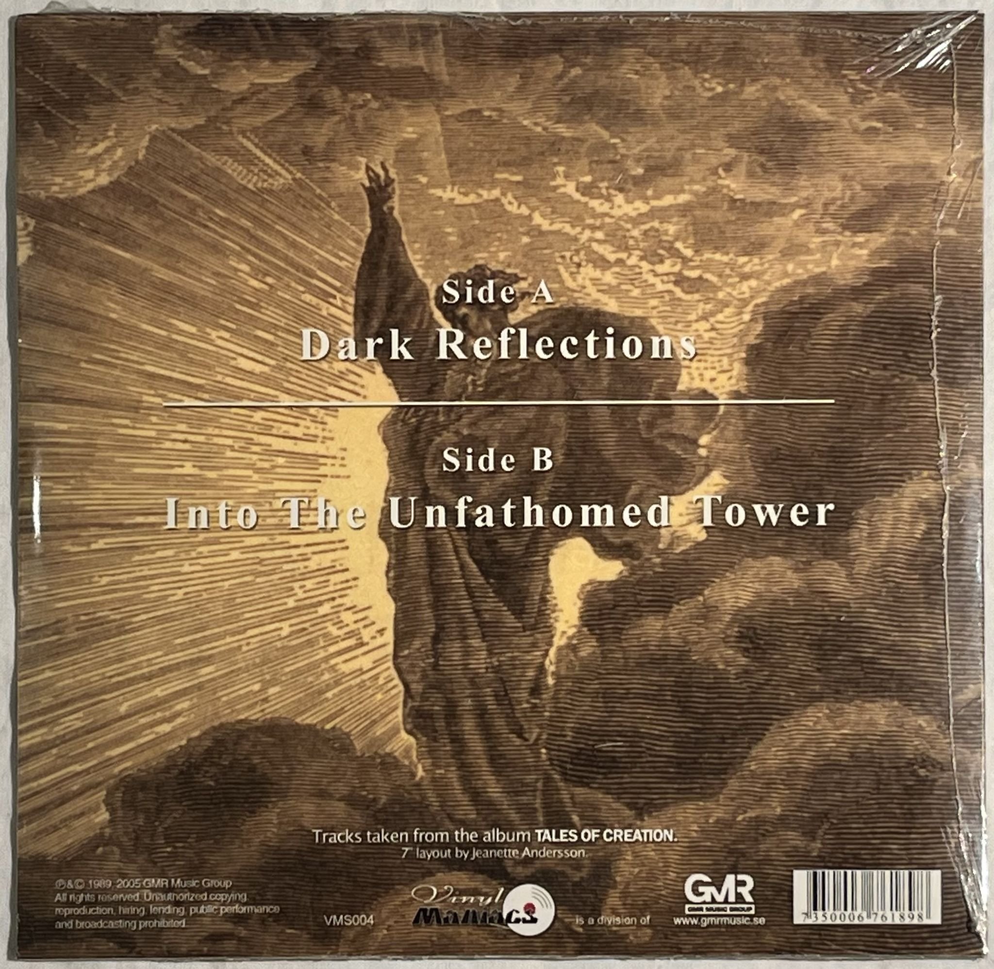 Omslagsbild för skivan CANDLEMASS Dark Reflections 7" Swe 2005 VINYL MANIACS VMS004 ** Sealed **