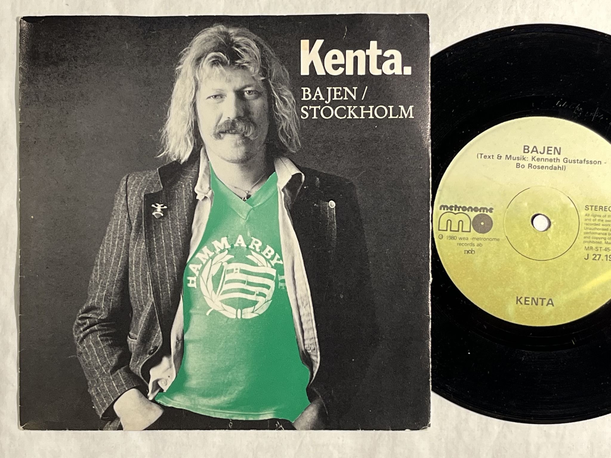 Omslagsbild för skivan KENTA bajen 7" -80 Swe METRONOME J 27 198