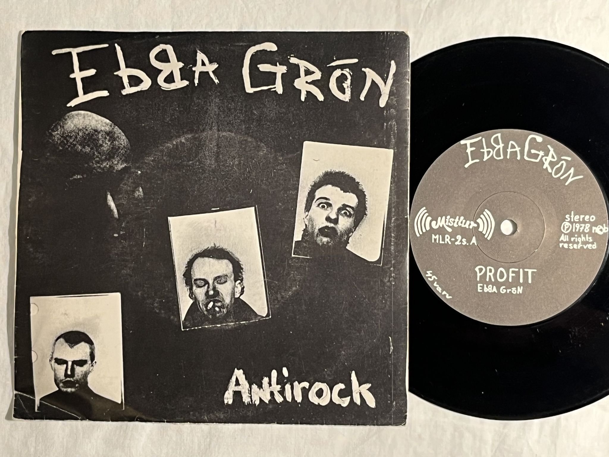 Omslagsbild för skivan EBBA GRÖN antirock 7"-78 Swe MISTLUR MLR-2s